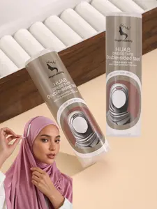 72 Pcs Hijab Tape Set for Secure Hold, Invisible Non-Slip Adhesive for All Seasons, Essential Fashion Accessory for Headscarves