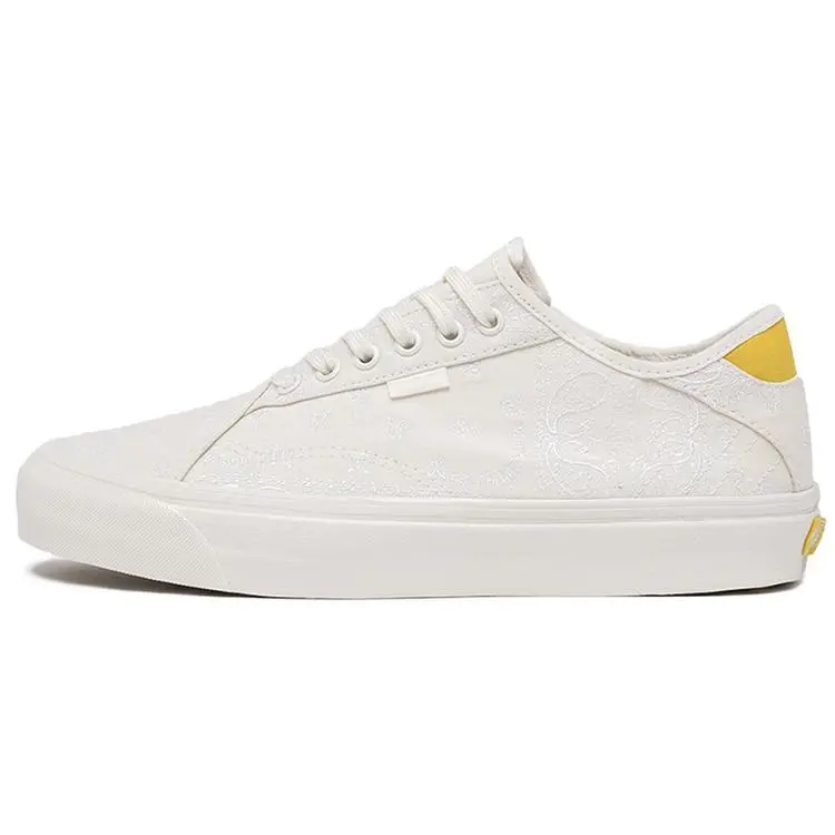 RHUDE x Vans Acer NI Vault Diamo NI Sp Canvas Low-Top Sneaker - Men's & Women's Closed Casual Sports Trainer, White Paisley, Durable, Lightweight, Breathable