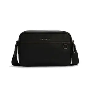 Coach Graham 23 Leather Messenger Bag for Men with Logo