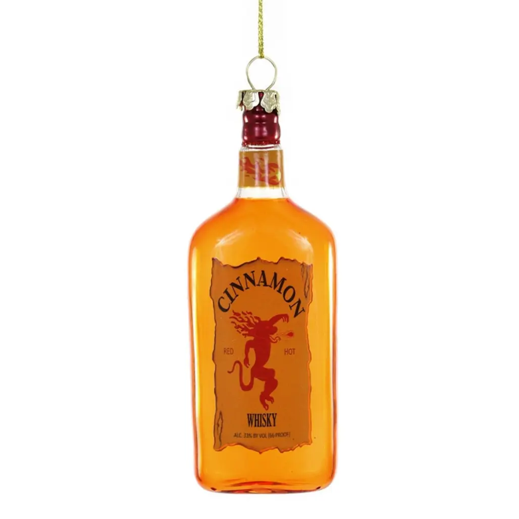 Cody Foster Glass Cinnamon Whiskey Ornament