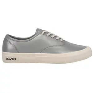 SeaVees Womens Legend Metallic Lace Up Sneakers Shoes Casual - Silver