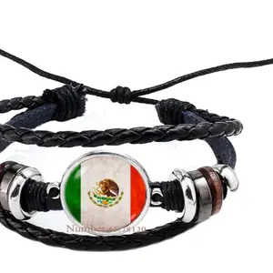 Mexico Mexican Flag Bangle&Bracelet,Mexican Bracelet,Mexico Jewelry,Flag Bracelet Bangle
