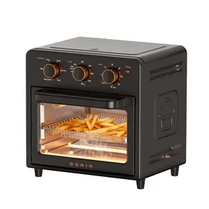 OUNIN Air Fryer Toaster Oven with Steam Infusion – 12.6QT Compact, Countertop, Fast Preheat with Bake, Toast, Roast, Broil and Warm Options, 60-Minute Timer, Stainless Steel