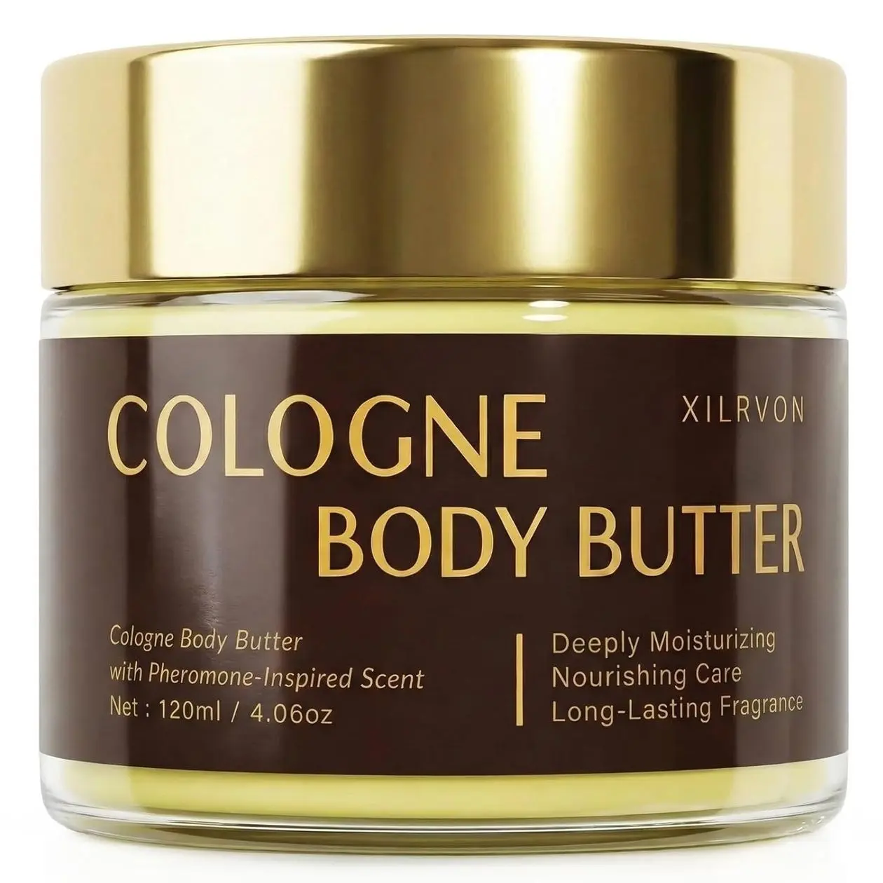 Men’s Cologne Body Butter – Shea Butter Moisturizer with Long-Lasting Masculine Scent – Fresh Woody Grooming Cream – Bergamot, Amberwood & Musk – 4.06oz