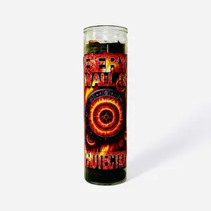 Fiery Wall of Protection Candle for Manifestation Against Negative Influences, Energy & Spiritual Attacks