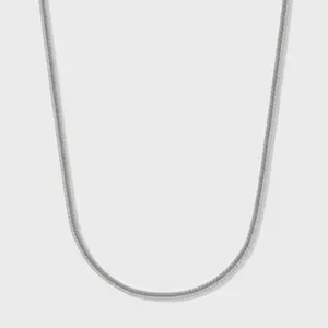 Flat Snake Chain (Silver) - 2mm