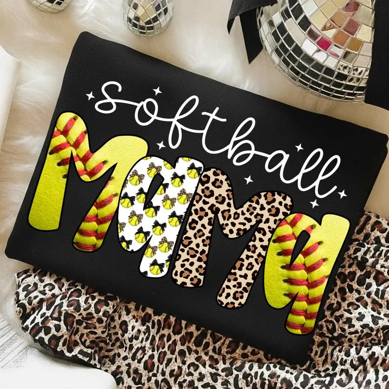 Softball Mama Sweatshirt: Softball Game Day Sweatshirt, Softball Mom Sweatshirt, Sports Mom Shirt, Trendy Mama Shirt