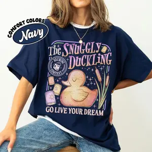 Comfort Colors The Snuggly Duckling Brewing Shirt, The Princess Movie Theme Park Tshirt, Go Live Your Dream Tee, Vacation Trip Shirts, Unisex Fitted Short Sleeve Tee, Casual Clothing
