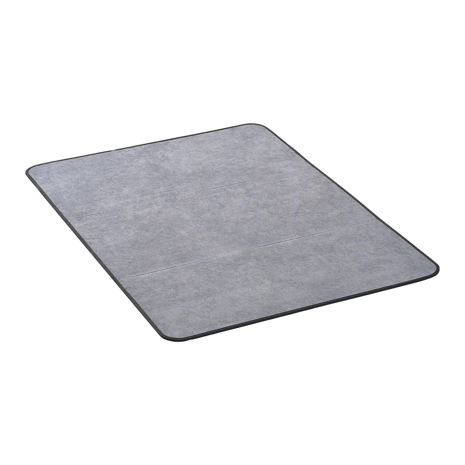 VEVOR Corduroy Office Chair Mat, 36x48-in Large Size Anti-Skid Hard Floor Protector, Indoor Use Smooth Surface Easy-to-Clean Under Desk Rug for Rolling Chairs, Grey (Father's Day Gift)