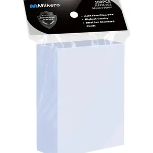 Mlikero Clear Perfect fit Inners Sleeves- 100ct - (MTG and other similar TCGs compatible)