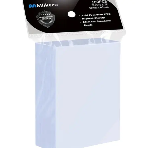 Mlikero Clear Perfect fit Inners Sleeves- 100ct - (MTG and other similar TCGs compatible)