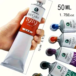 Marie's 5-color oil painting pigment set 1.69oz glossy oil color - five color set, 3 specifications to choose from - good coverage - bright and smooth colors, designed as a professional level painting tool for artists and students