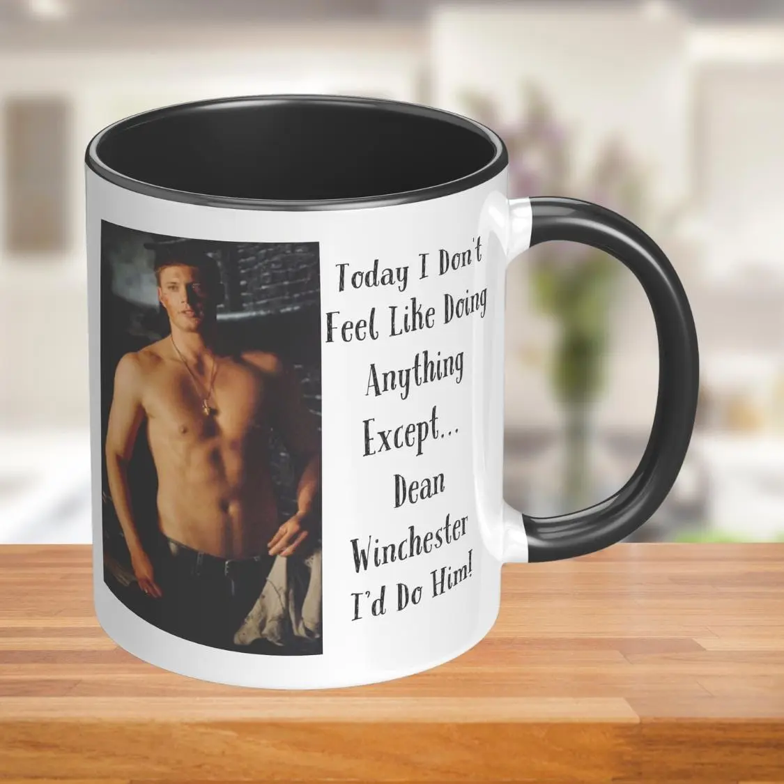 Dean Winchester Coffee Mug Funny Supernatural Fan Gift #CuteDrinkware #AnimalHumor  # ai generated book mug  # ceramic cups