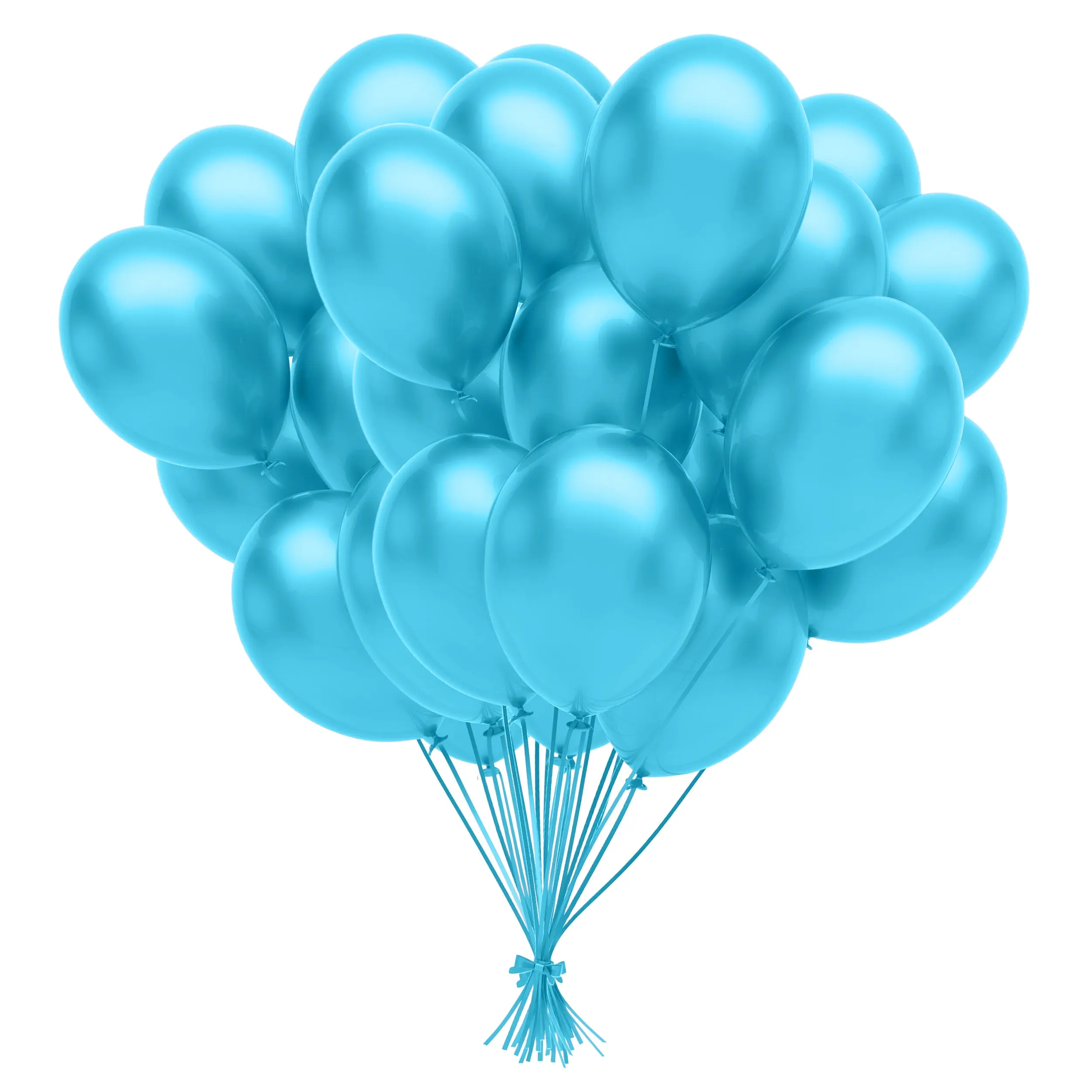 12 in. Turquoise Balloons | 72 Count