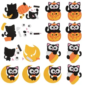 Halloween Cat Magnet Craft Kit - Makes 12