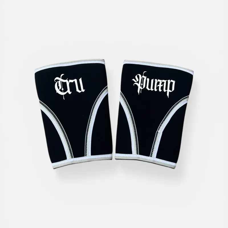 Tru Pump High-Performance Compression Knee Sleeves Black/White for Athletes & Lifters Enhance Stability & Performance Knee Stabilizer Knee Wraps