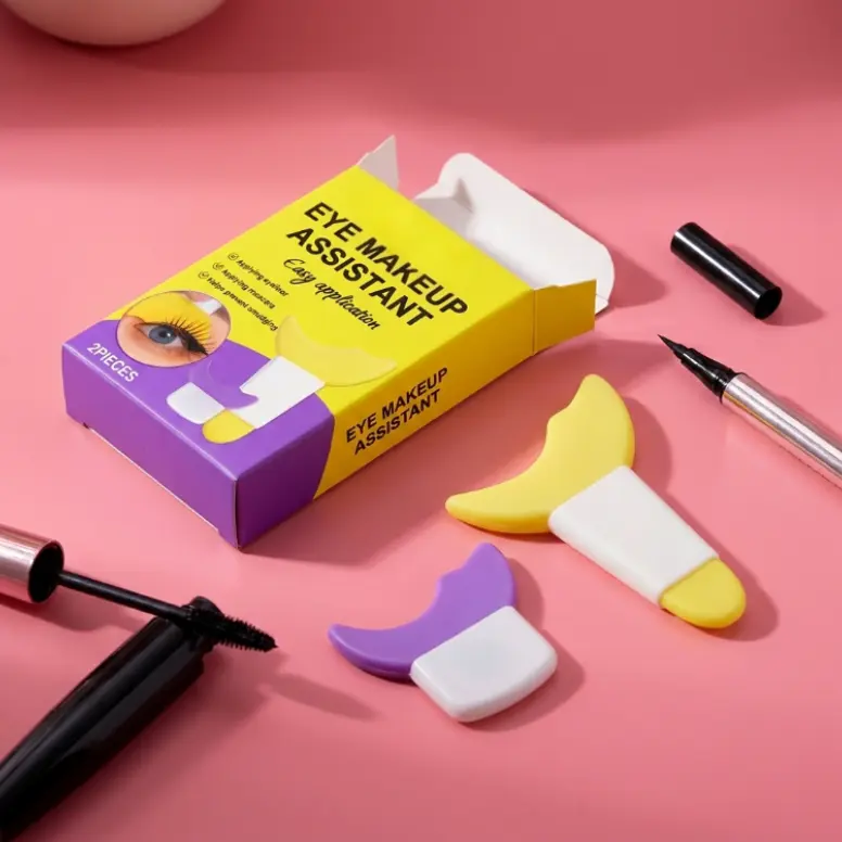 3-in-1 Silicone Mascara Guard, Eyeliner & Eyeshadow Stencil - Reusable Makeup Tool for Flawless, Mess-Free Lash & Liner Application, Easy to Wipe Clean