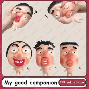 Funny Pimple Popper Squishy Toy Fast Rebound Squeeze Face Model Stress Relief Fidget Toys for Adults & Kids Funny Gag Prank Gift