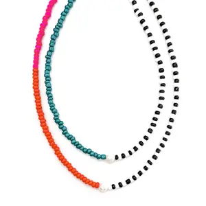 Phoebe Colorful Pearl Necklace || Choose Color