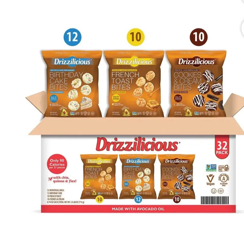 Mini Rice Cakes Variety Pack, 0.74 oz., 32 pk.