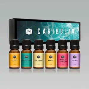 Caribbean Set of 6 Fragrance Oils 10ml