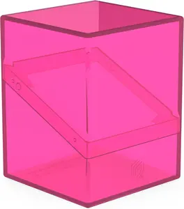 Ultimate Guard Boulder 100+ Clear, Deck Case for 100 Double-Sleeved TCG Cards, Rhodonite, Secure & Durable Storage for Trading Card Games, Transparent