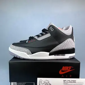 Retro OG 'Black Cement' 2024 Basketball shoes Black Cement Fashion Classic Sports shoes Outdoor Running Shoes Comfortable Basketball shoes
