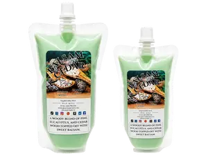 Selected Scent Balsam and Cedar Squeezable Wax Melt Aroma Candle - Woody Pine Eucalyptus Cedar Wood Scented Tealight Ornaments for Home Fragrance