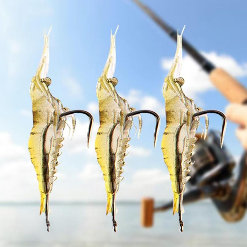 30pcs Realistic Shrimp Soft Lure for Freshwater & Saltwater Fishing