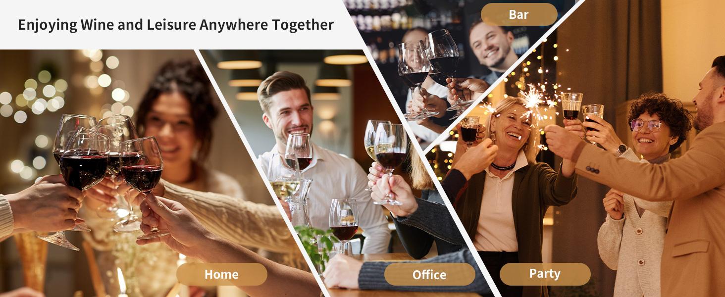 Wine Cooler Fridge, 8 Bottle Wine Chiller with Wine Rack/Lighting, Fast Cooling Thermoelectric Queit Wine Cabinet Cellar for Red White, Energy Efficient Gifts for Women Men