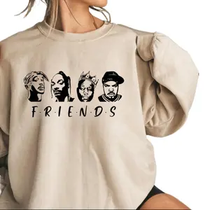 Trendy F.R.I.E.N.D.S- PAC/SNOOP/BIGGIE Graphic Sweatshirts for Fans Of Rap