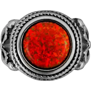 Replica Mood Rings - Hawkins Crimson Sparkle - Joseph Quinn - Eddie Munson - Hellfire Club - Fast Shipping