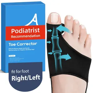 Podiatrist Recommended Bunion Relief Sleeve, Adjustable Strap Toe Corrector, Comfortable Foot Care for Right/Left Feet Perfect Gift
