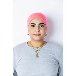Under Scarf Tube Cap - Neon Pink