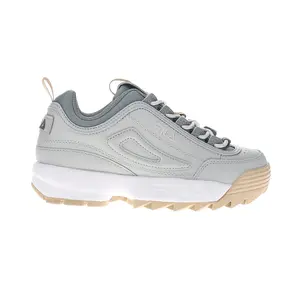 Fila Womens Disruptor Ii Perforated Lace Up Sneakers Shoes Casual - Grey