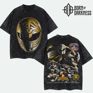 BOD - WHITE RANGER MMORPHIN Power Rangers Vintage Unisex Oversize Power Rangers Washed Cotton T-shirt Hoodie, Graphic Tee, Power Rangers Lover, Power Rangers Merch Fan, Outfits Men, Boys Merch Top