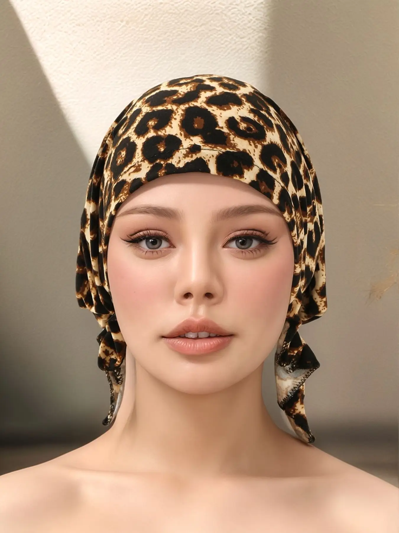 Classic Leopard Print Hijab Cap, Fashionable Trendy Design, Perfect Accessory for Any Occasion, Islamic Modest Fashion Accessories