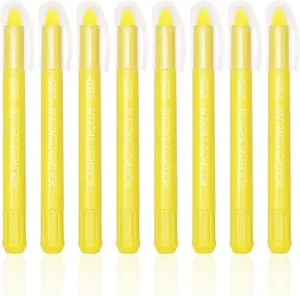 No Bleed Gel  Highlighters, Yellow, Pack of 8, Yellow Gel  Highlighters Markers Journaling Supplies, No Bleed Through For Highlighting Journal School Office
