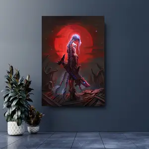 Arcane Game-Inspired Canvas Wall Art – An (Framed Frameless Poster Optional) Captureing the Anime Aesthetic of the Series, Designed to Add Color and Energy to Bedroom, Living Room, or Entertainment Area Decor.