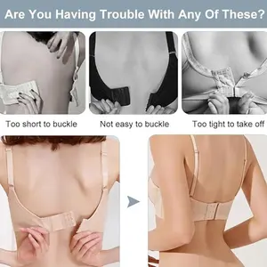 Soft Stretch Fabric Bra Extenders, Multicolor 3/3,4/4 Hook Design, Suitable for Bras Tanks Swimsuits, ///