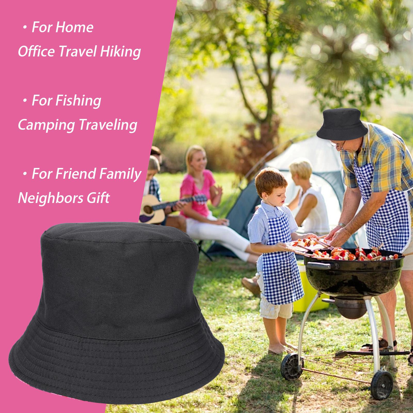 Reversible Bucket Hat Sun Protection Double-Sided Travel Beach Fishing Hiking DCUTERQ Unisex Unique Print Travel Bucket Hats Summer Double  main image 2