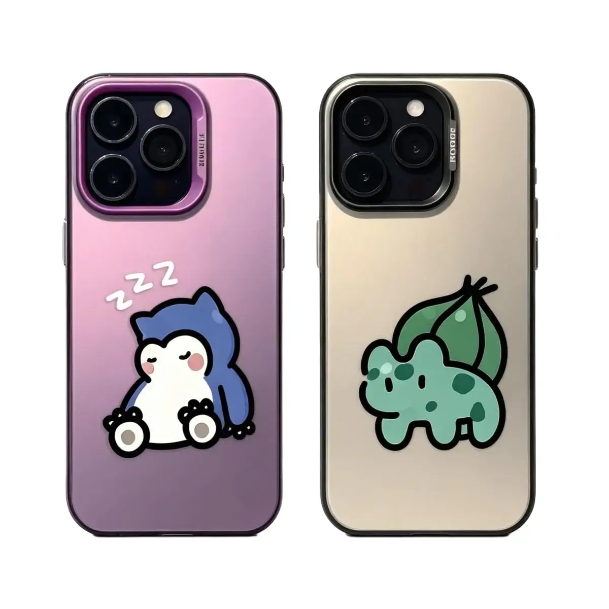 Cute B-Bulbasaur S-Snorlax Phone Case For iPhone 17 16 15 14 13 12 11 Pro,ProMax ,Plus , Anti Drop Cover.