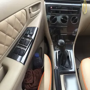 For Toyota Corolla 2002-2006 Car-Styling 3D/5D Carbon Fiber Car Interior Center Console Color Molding Sticker Decals Parts