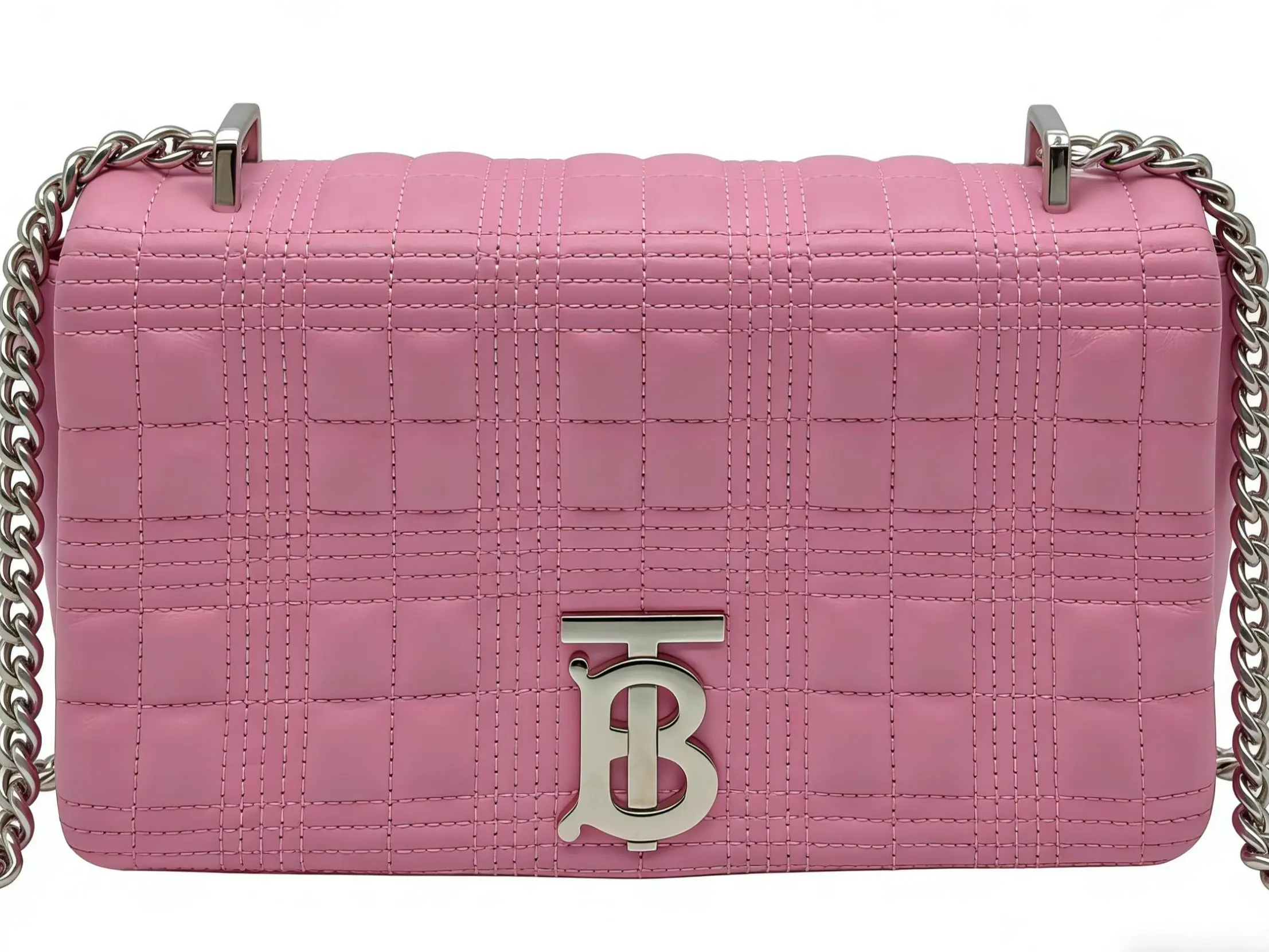 Pre-owned BURBERRY Pink Lola Shoulder Bag 23*6.5*13.5cm th360366009