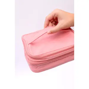 Travel Cord Organizer Case in Pink
