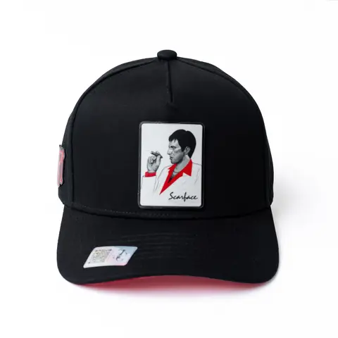Tony Montana Scarface SnapBack Hat-Black/Red