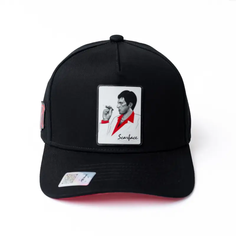 Tony Montana Scarface SnapBack Hat-Black/Red