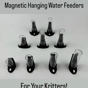The Original Jumping Spider Water Station Hanging Magnetic Wicking Trough For Tarantulas, Mantises, Arboreal Insects **UPGRADED SERIES**