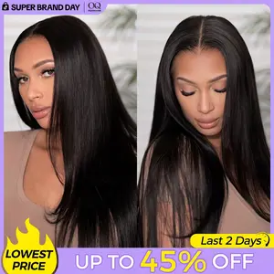 [Free Upgraded] OQ HAIR Wear And Go Glueless Wigs Pre Cut 7x5 HD Straight Lace Human Hair Wigs Pre Bleached Tiny Knots Beginner Friendly #DealsForYouDays