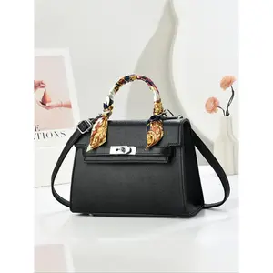 New Women's Handbag Fashion Versatile Casual Trendy High-End Large Capacity Luxurious Small Batch Travel Shopping Bag Pu Leather Handbag